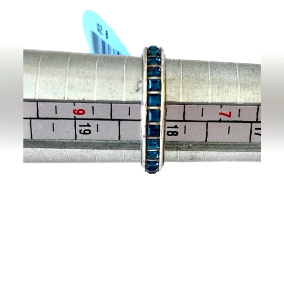 Brighton Eternal Silver Clear Crystals Stackable Band Ring Size 8 - Picture 5 of 6